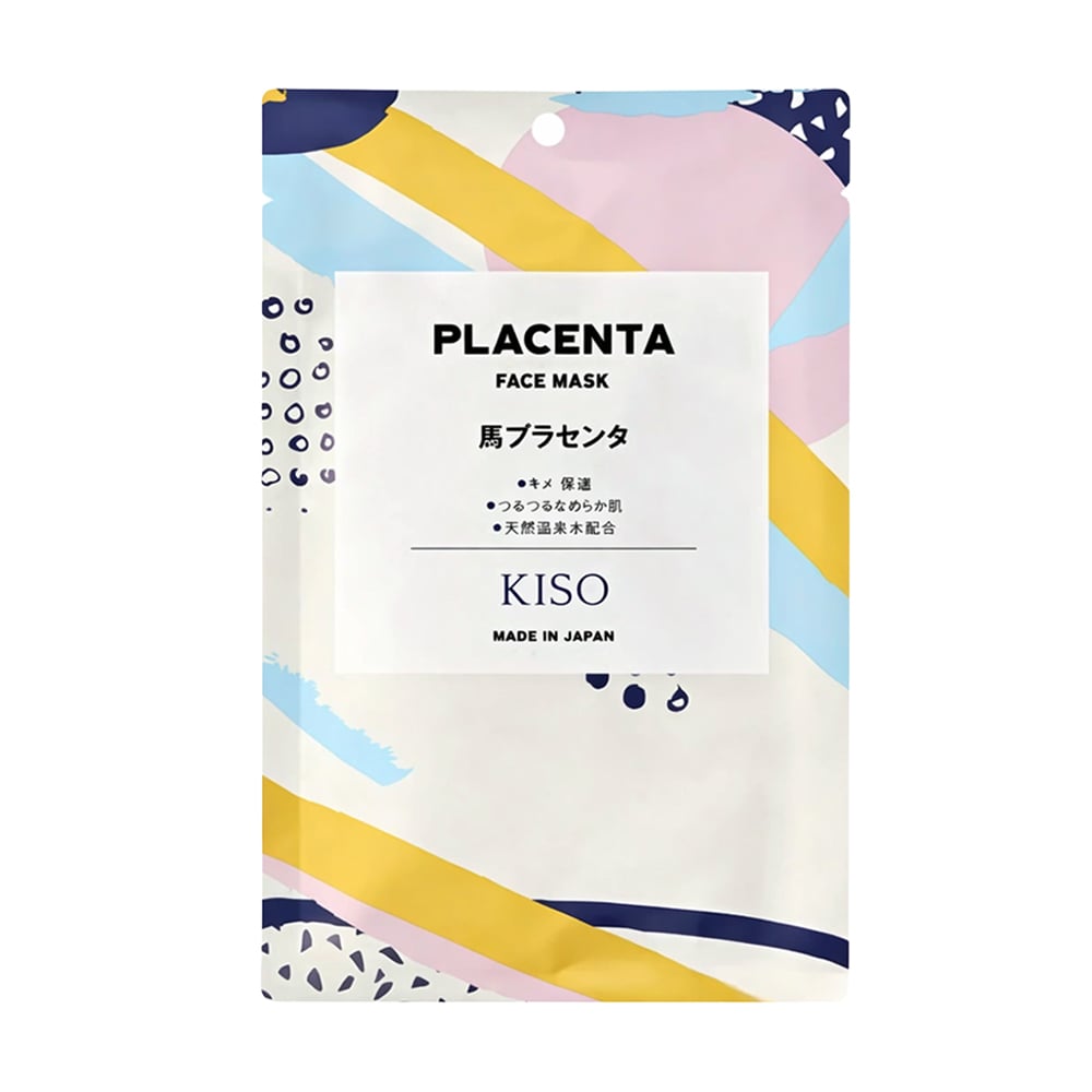 Тканинна маска для обличчя KISOCARE Placenta Face Mask з плацентою, 1 шт